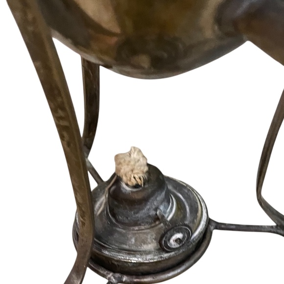 Vintage Silver-plated Coffee/Tea Dispenser Creamer Pot Lidded/Footed Sugar Bowl - Picture 4 of 12